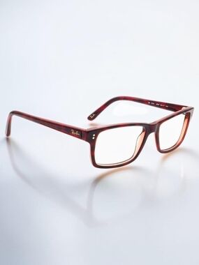 Ray-ban Plastic Eyeglass Red Tortoise Havana With Case * Prescription Glasses